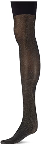 Spanx Damskie pończochy podtrzymujące Medias, czarny/srebrny, C