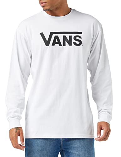 Vans Klasyczna koszulka męska Ls, Biało-czarny, M