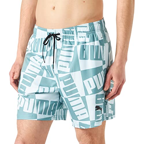 PUMA Męskie szorty z logo Mid, Mineral Blue Combo, S