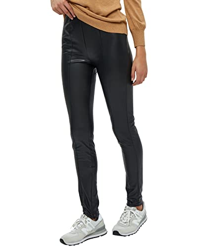 Minus Damskie legginsy Levy Pu, czarne, 6