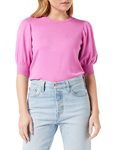 Minus Damska koszulka z dzianiny Liva Super Różowa, XL, Super różowy, XL