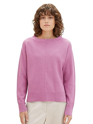TOM TAILOR Sweter damski, 33963 - Mauvy Plum Melange, M