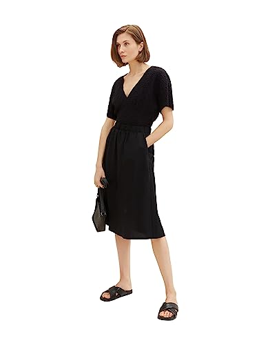 TOM TAILOR spódnica damska midi, 14482 – Deep Black, 38