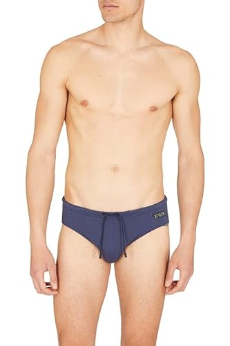 Emporio Armani Swimwear Men's Emporio Armani Black Label Swim Briefs, Dark Land, 52, Dark Land