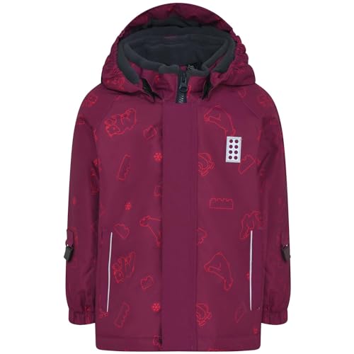LEGO LWJADEN 700-JACKET Kurtka, Bordowa, Normalna Dzieci Unisex, Bordowy, rozmiar uniwersalny