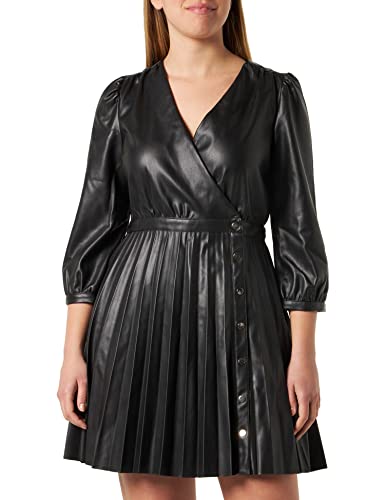 Naf Naf Emani R1 Sukienka, Czarna, 40 Kobiety, czarny, 38