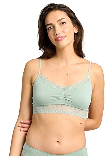 Billet Doux Damski biustonosz Zen koronka 56saa20 bez ramiączek, zielony wodny, 40