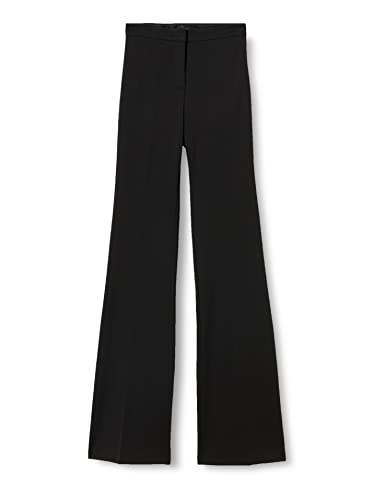 Pinko Damskie spodnie z tkaniny Hulka Stitch S, Z99_czarna limuzyna, 46