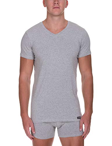 Bruno Banani V-Shirt Infinity Biustonosz tank top Mężczyźni, Szary (Graumelange 103), S