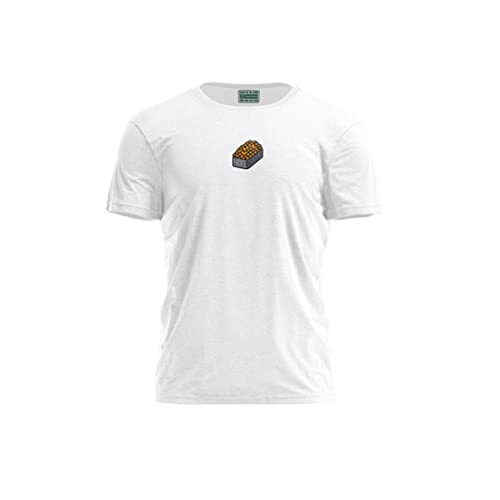 Bona Basics, Męski T-shirt z cyfrowym nadrukiem,% 100 bawełna, biały, na co dzień, męskie topy, rozmiar: S, biały, S