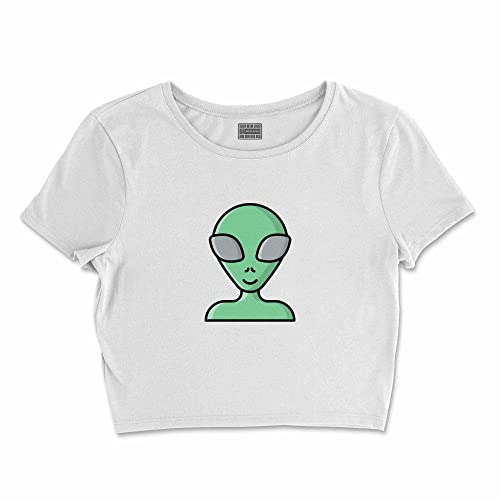 Bona Basics, Koszulka damska z nadrukiem cyfrowym,%100 bawełna, biała, casualowa, topy damskie, rozmiar: XL, biały, XL Krótki