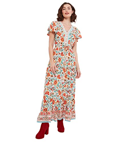 Joe Browns Damska letnia sukienka maxi w stylu boho, wielokolorowa, 14, multi, 40