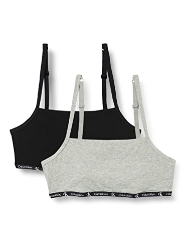 Calvin Klein Biustonosz damski, Czarny/szary wrzosowy, XS