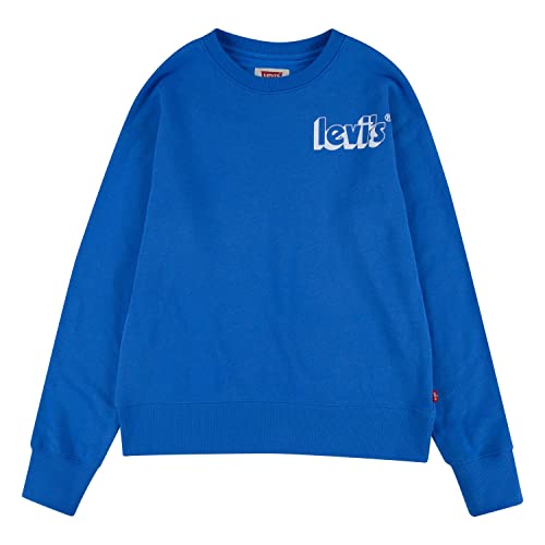 Levi's Kids Chłopięca bluza z okrągłym dekoltem z logo Lvb, Niebieski pałacowy, 3 Lat