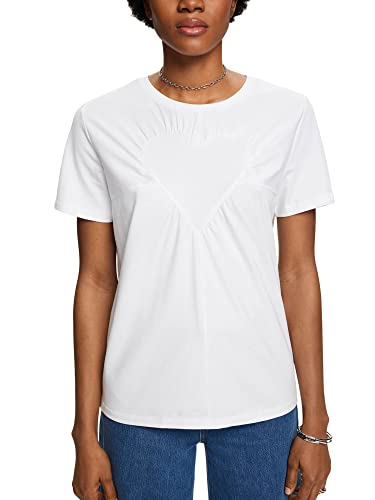 ESPRIT Collection T-shirt damski, 100 / biały, XXL