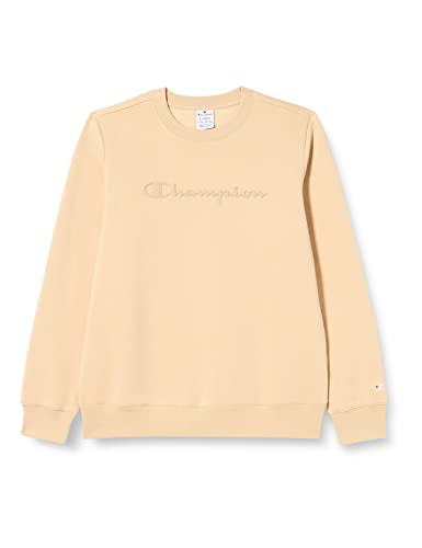 Champion Damska bluza z okrągłym dekoltem Legacy American Classics Powerblend z logo, Brązowy szarobrązowy, XS