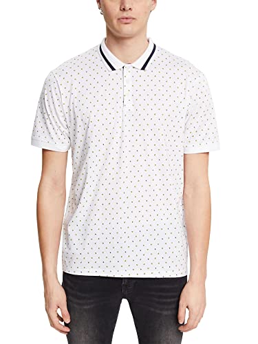 ESPRIT Męska koszula polo, 122EE2K301, 113/OFF biała, 4, XS