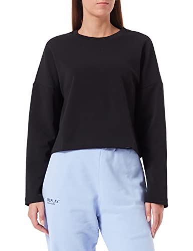 Sisley Bluza damska L/S 3IPRL102E, czarna, 100, M