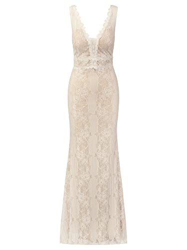 ApartFashion Sukienka damska, kremowa, normalna, kremowy, 38