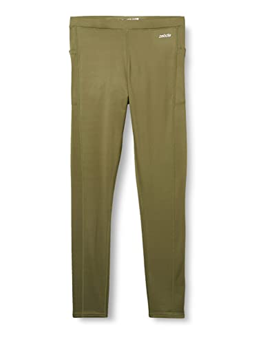 ZEBDIA Męskie legginsy do biegania Army