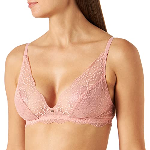 women'secret Damski trójkątny biustonosz koronkowy, pomarańczowy, 36C, pomarańczowy, 80C