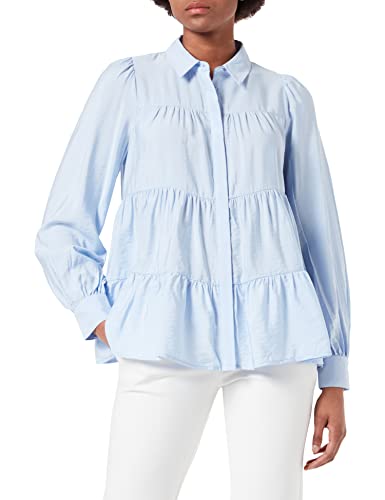 YAS Damska bluzka Yaspala Ls Shirt S. Noos, Kentucky Blue, XL