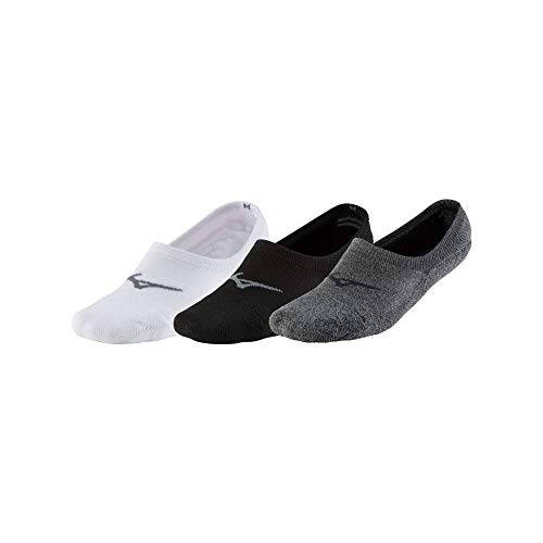 Mizuno Unisex Super skarpety 3P, białe/czarne/szare, M