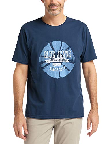 Pioneer T-Shirt Crew Neck Koszulka męska, Niebieski (Navy Blue 500), L