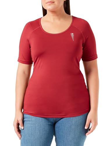 Champion Athletic C-Tech W-Quick Dry S-s Crewneck Koszulka damska, Czerwony Tbr, XL