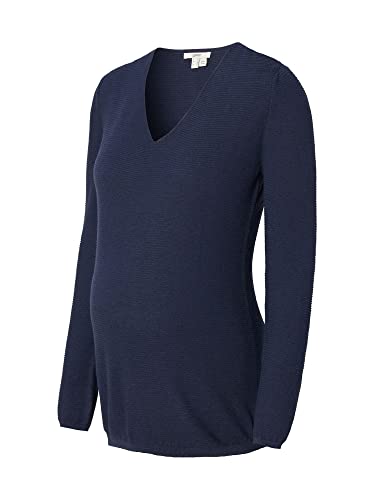 ESPRIT Maternity Damski sweter z długim rękawem, Dark Blue - 405, 36