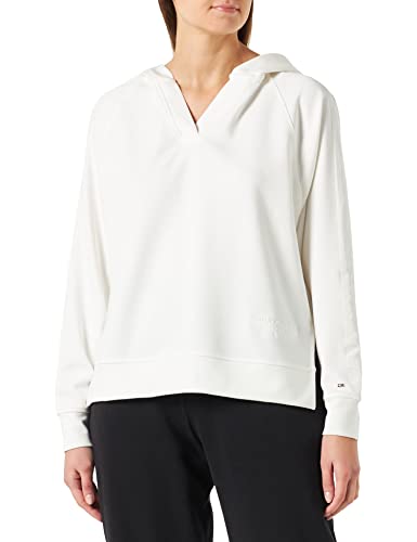 Tommy Hilfiger Damska bluza z kapturem RLX VISC Interlock O-NK, Ecru, L
