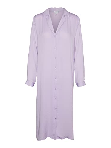 VERO MODA Vmdarcy Ls Calf Shirt Dress VMA sukienka damska, lawendowy, M