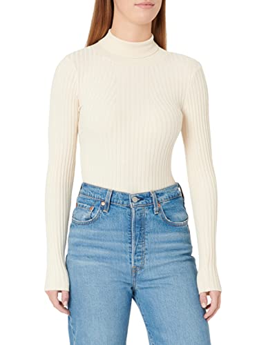 PIECES Dzianinowy sweter damski, brzoza, XS