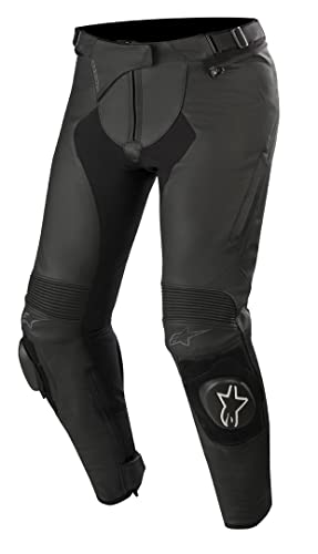 Alpinestars Spodnie motocyklowe Stella Missile V2 Leather Pants Black, czarne, 50