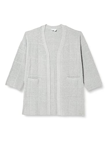 usha WHITE LABEL Damski kardigan z dzianiny, szary, XL-XXL