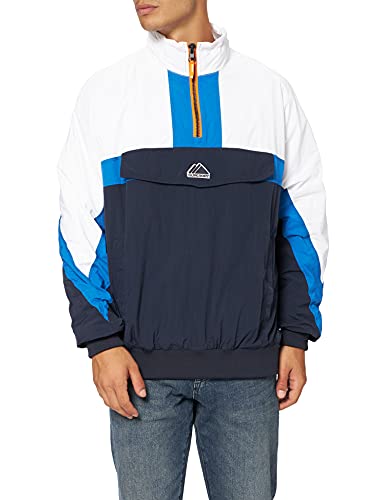 Superdry Męska kurtka Colourblock Track Overhead, Optic., XXL