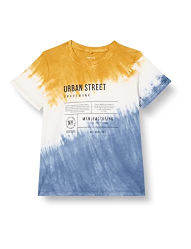 NAME IT Boy's NKMKANDREAS SS TOP T-Shirt, Amber Gold, 122