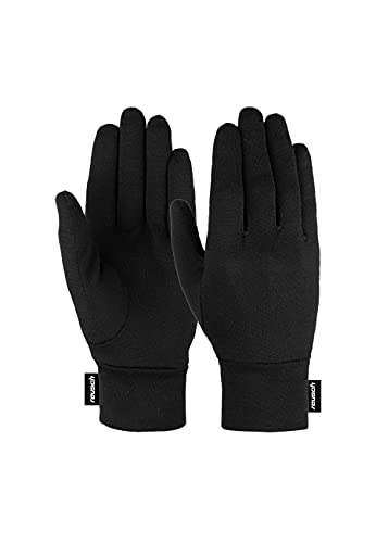 Reusch Unisex Merino Wool Conductive wielofunkcyjne i oddychające rękawiczki zimowe z wełny, czarny, 8.5