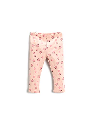 Koton Dziewczęce legginsy z nadrukiem, bawełniane, Różowy wzór (2 d5)
