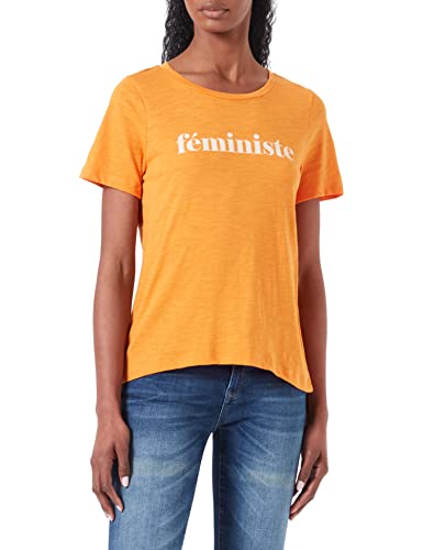 ICHI Damska koszulka IHLIBERTE SS5, 161164/Orange Pepper, L