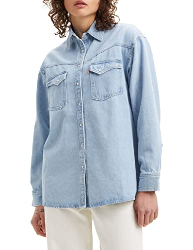 Levi's Damska koszula Denim Hemd, Dorsey XL Western Z3341 Indigo Stonewash, XS
