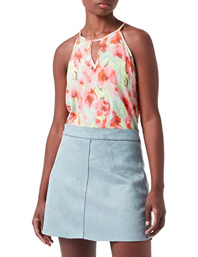 ONLY Women's ONLALMA Life VIS S/L Keyhole Top, Pink Lemonade/AOP:312 Blurry Summer Flower, 36