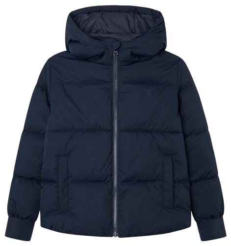 Hackett London Chłopięca bluza z kapturem z logo Bk Fz, Niebieski (granatowy), 5 Lat