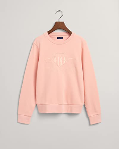 GANT Damska bluza Tonal Archive Shield Sweat Sweatshirt, Guava ORANGE, standardowa, Guava Orange, L