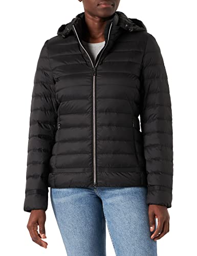 Geox Płaszcz damski D Jaysen Down Coat, czarny, 40 (DE)