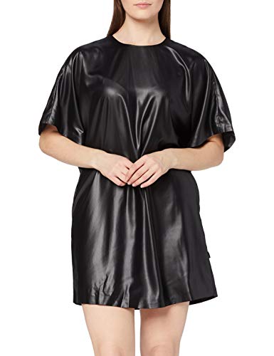 Superdry Damska sukienka typu rocker, na co dzień, Czarny wygląd mokrego, 42 PL