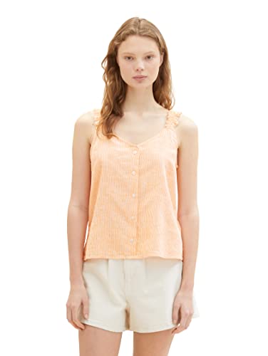 TOM TAILOR Denim Bluzka damska, 31716 - Mango White Vertical Stripe, XS