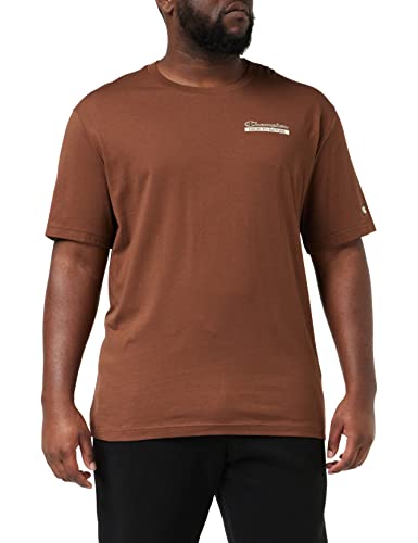 Champion Męski t-shirt Eco Future Graphic, brązowy, XL