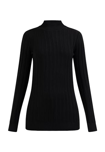 baradello Damski sweter z dzianiny Turtleneck 39725041-BA01, czarny, XL/XXL, czarny, XL-XXL