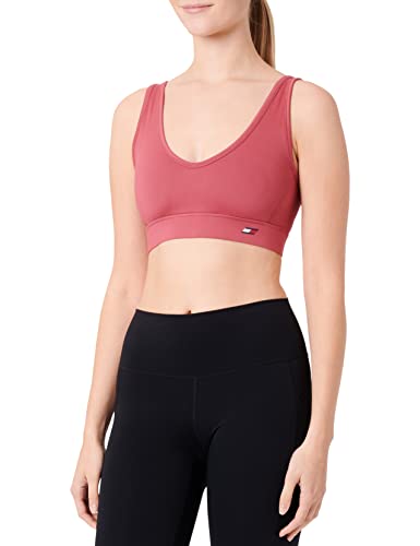 Tommy Hilfiger Damski biustonosz Lt Int z otwartą szyją, matowy malinowy, XS, Matowa malina, XS